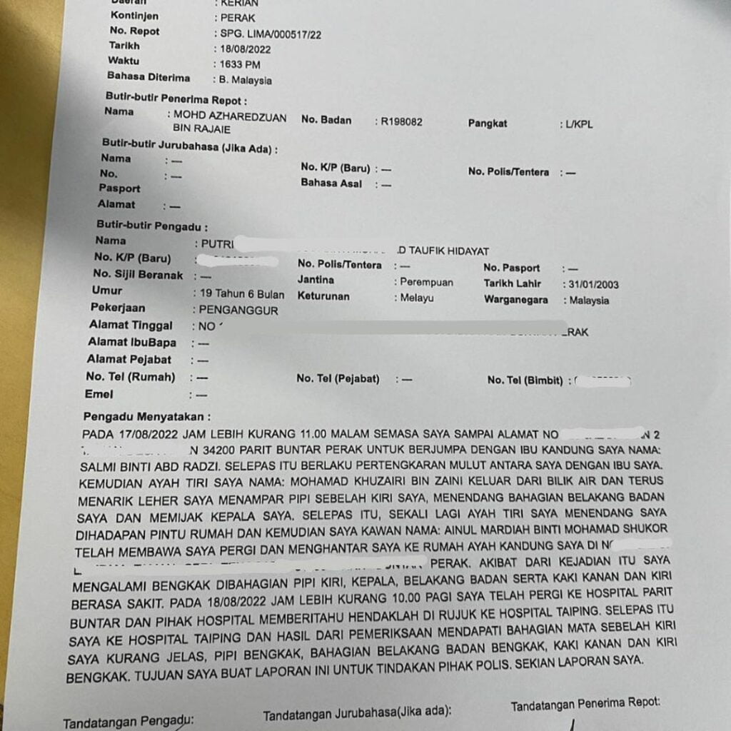Jadi 'Punching Bag' Bapa Tiri, Gadis Dedah Didera Sampai Hampir Buta