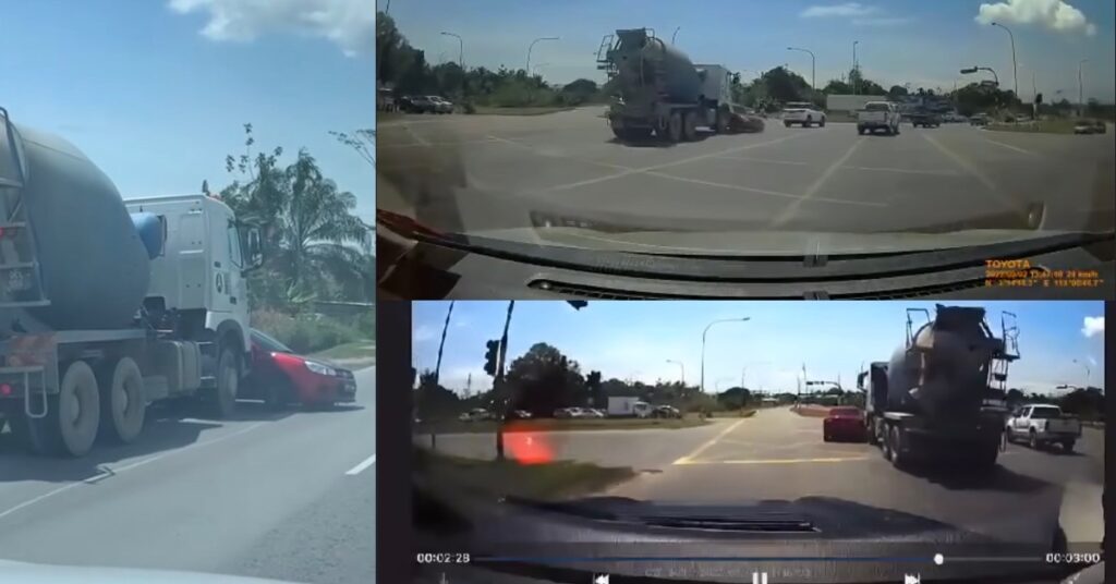 Video Dashcam Netizen Jadi Bukti Kemalangan Lori Seret Proton Saga Di Bintulu