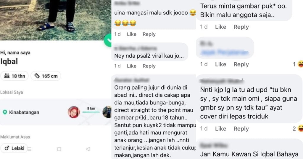 Tular Tangkapan Skrin, Individu Minta Kiriman Gambar Alat Sulit Wanita Melalui Aplikasi Dating