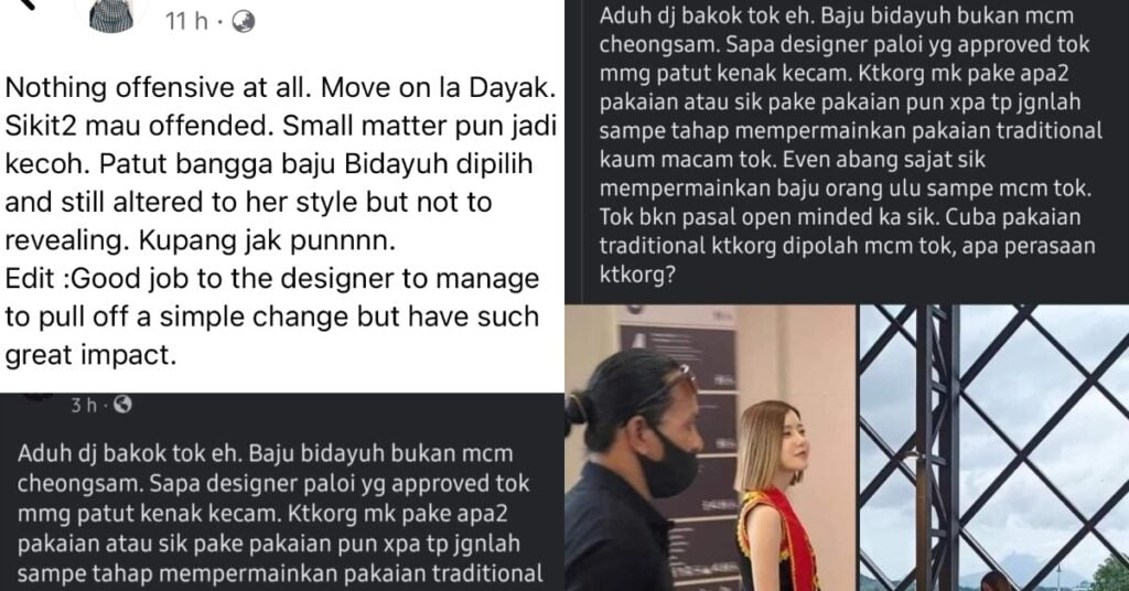Baju Bidayuh Moden Diperagakan DJ Terkenal Undang Reaksi Tidak Enak Netizen