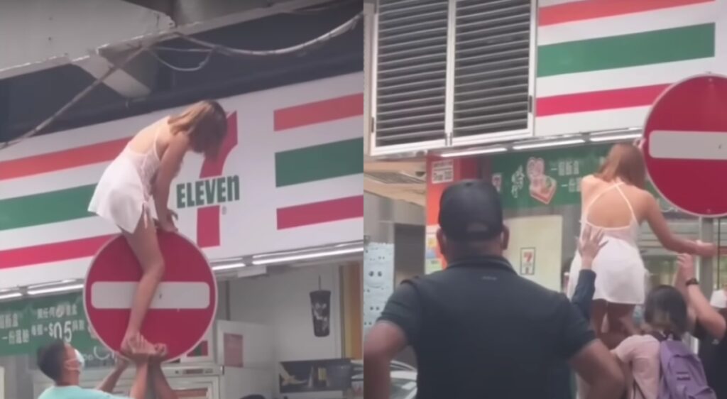 Panjat Tingkap Elak Ditahan Polis, Gelagat Wanita Thailand Ini Buat Ramai Cemas