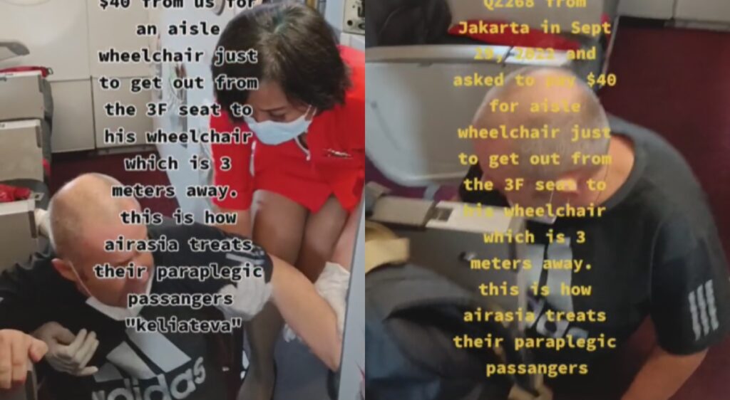 Kena Bayar Ekstra RM 185 Untuk Kerusi Roda, Penumpang Terkilan Dengan Servis Airasia