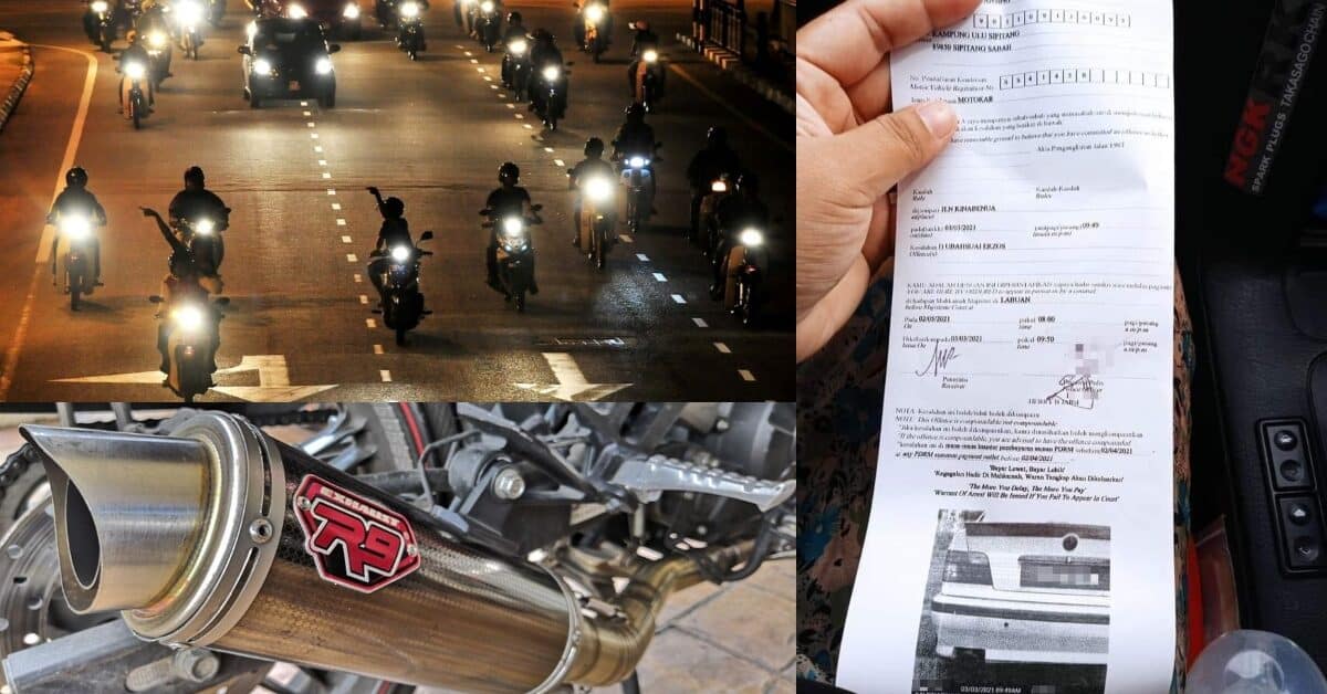 Bunyi Bising Dan Ubah Suai Ekzos, Anda Boleh Dikenakan Penjara 6 Bulan Dan Denda RM2K