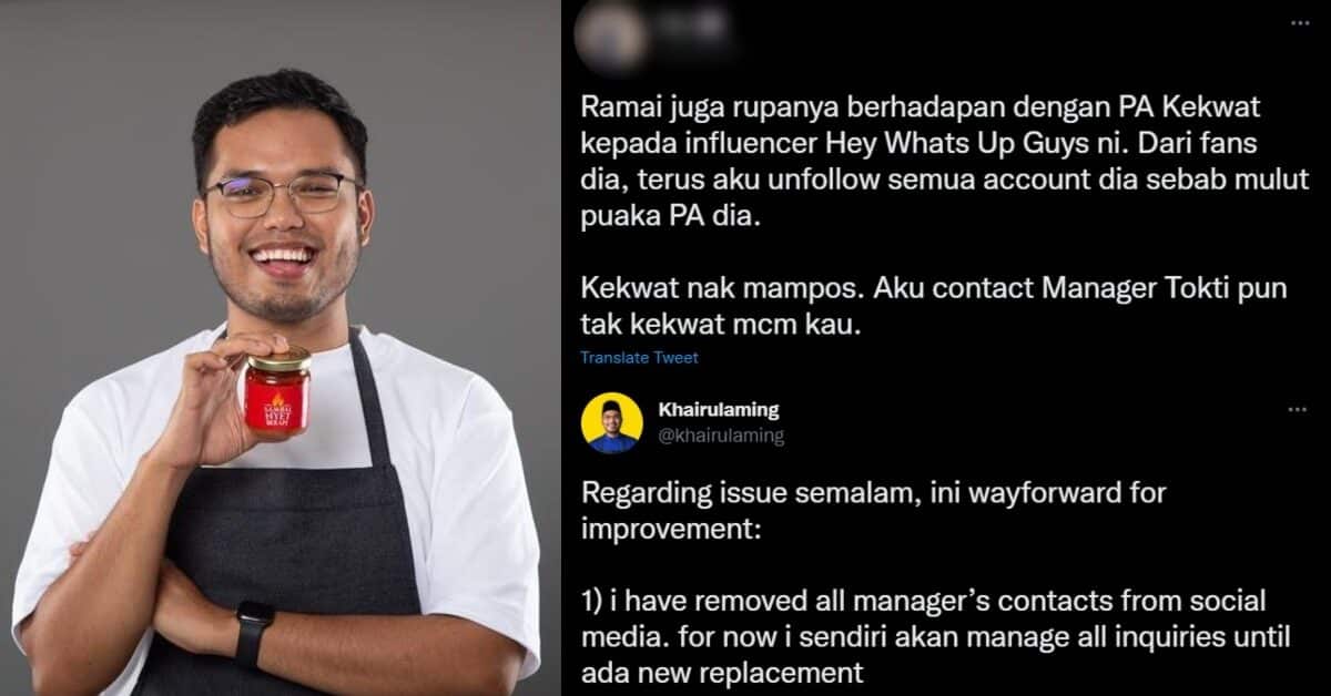 Isu PA 'Kekwat', Khairulaming Mohon Maaf Dan Buang Segala Kontak PA Dari Semua Akaun Media Sosial