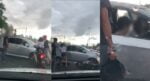 Lagak Gangster Atas Jalan, Pemandu Perodua Axia Langgar Lari Penunggang Motosikal Di Gita