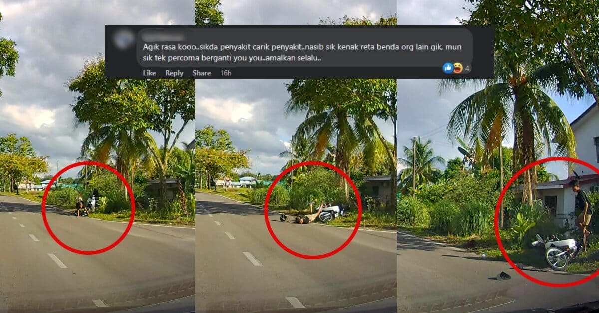 Remaja Jatuh Dari Buat Aksi Wheelie Di Taman Sukma Buat Netizen Puas Hati