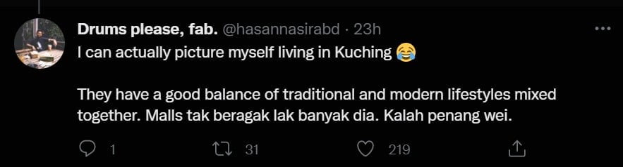 Kongsi Momen 10 Hari Berada Di Kuching, Kisah Lelaki Ini Terima Respons Positif Daripada Netizen