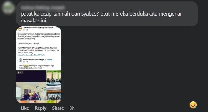 Gara-Gara Bekalan Elektrik Terputus, Pelajar Di Selangau Sedih Tersingkir Pertandingan Bahas