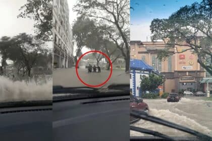 TERKINI : Hujan Lebat Penyebab Banjir Kilat Di Padang Merdeka Kuching