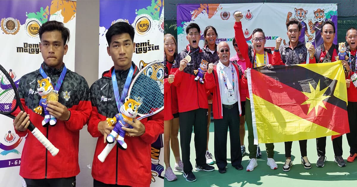 Pertama Untuk Pasukan Tenis Sukma Sarawak, Beregu Lelaki Sumbang Emas