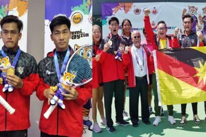 Pertama Untuk Pasukan Tenis Sukma Sarawak, Beregu Lelaki Sumbang Emas