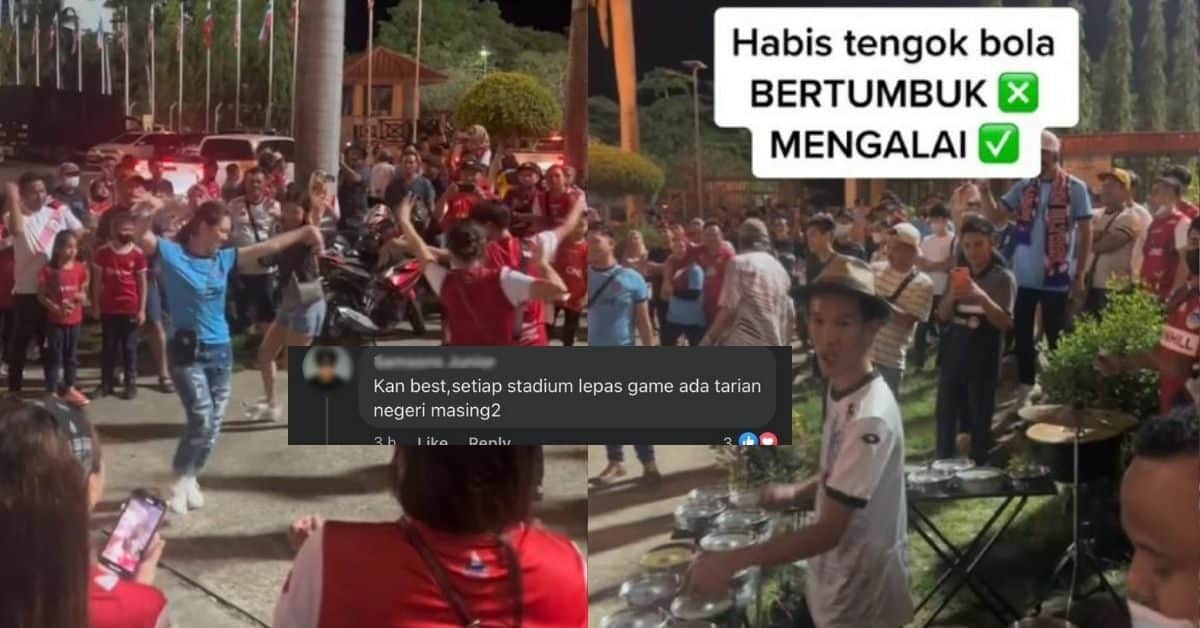 Gelagat Penyokong Sabah 'Mengalai' Selepas Tamat Permainan Bola Sepak Bikin Netizen Terhibur
