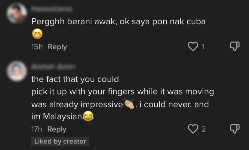 Cabar Diri Makan Ulat Sagu Mentah, Netizen Kagum Dengan Keberanian Minah Salleh Ini