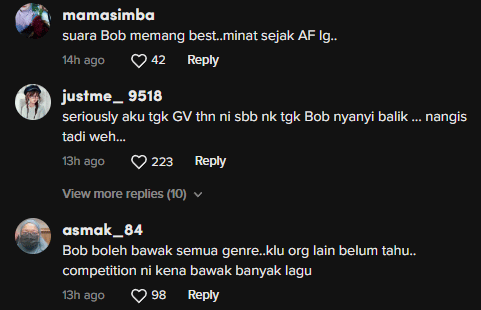 Ubati Rindu Peminat, Persembahan Bob Yusof Buat Ramai Terpukau