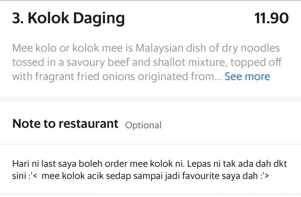 Pesan Mi Kolok Kegemaran Buat Kali Terakhir, Respon Pemilik Kedai Ini Buat Netizen Tersentuh