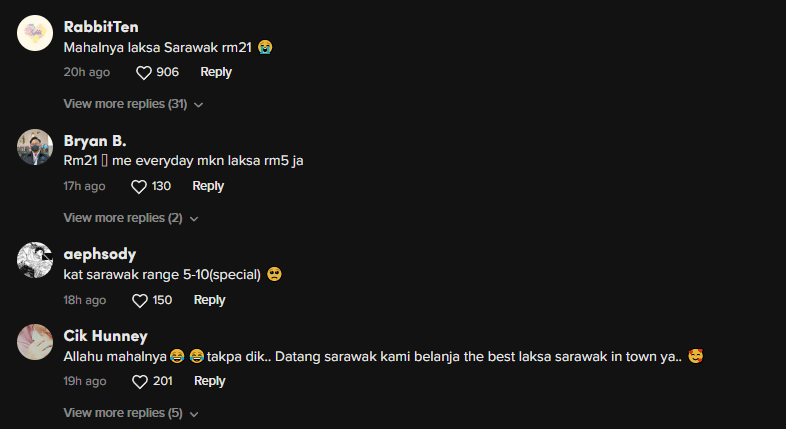 TikToker Jepun Pertama Kali Makan Laksa Sarawak, Netizen Terkejut Laksa Harga Kayangan