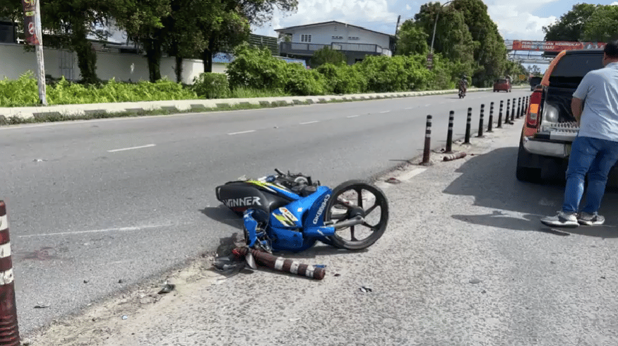 Lori Tak Bertanggungjawab Langgar Lari Penunggang Motosikal Di Kuching