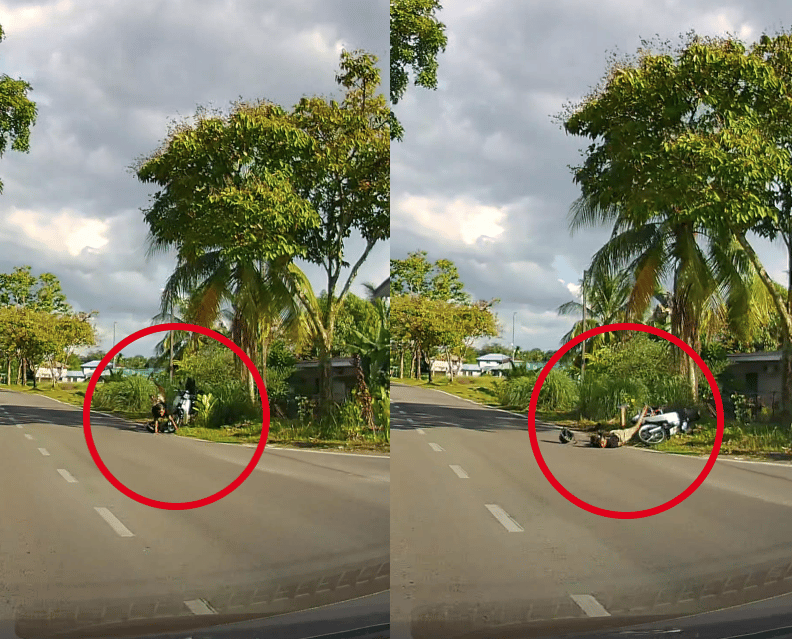 Remaja Jatuh Dari Buat Aksi Wheelie Di Taman Sukma Buat Netizen Puas Hati