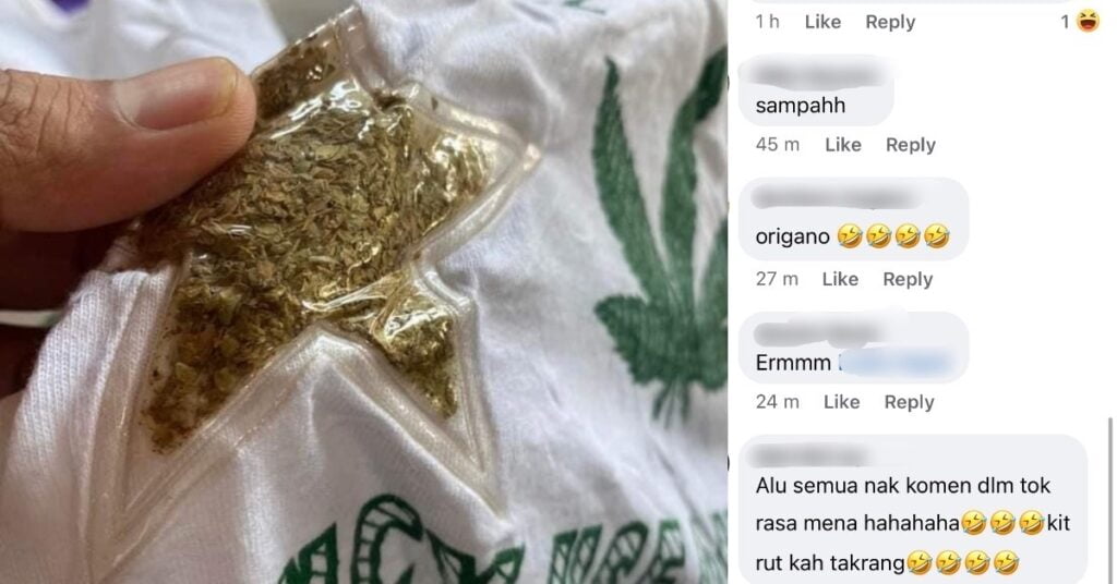 Tular Individu Kongsi Gambar Baju Dipercayai Ada Ganja, Undang Pelbagai Reaksi Netizen