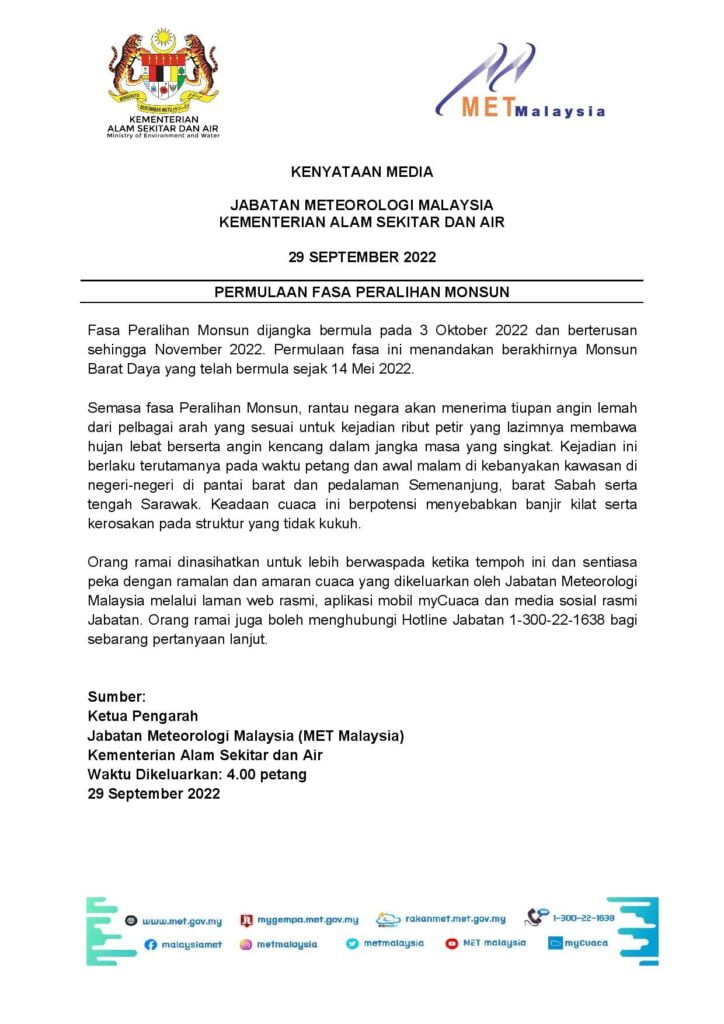 Bantuan Helikopter Buat Persiapan Banjir Digerakkan Ke Sarawak