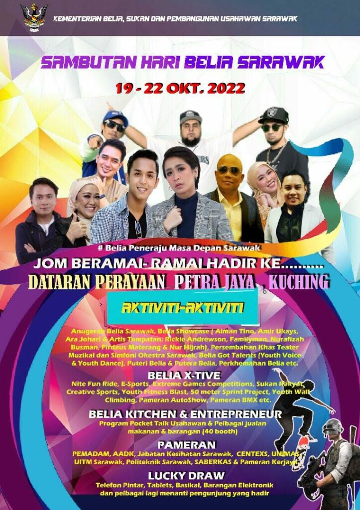 Buat Sakit Mata, Poster Sambutan Hari Belia Sarawak Menerima Kecaman Netizen