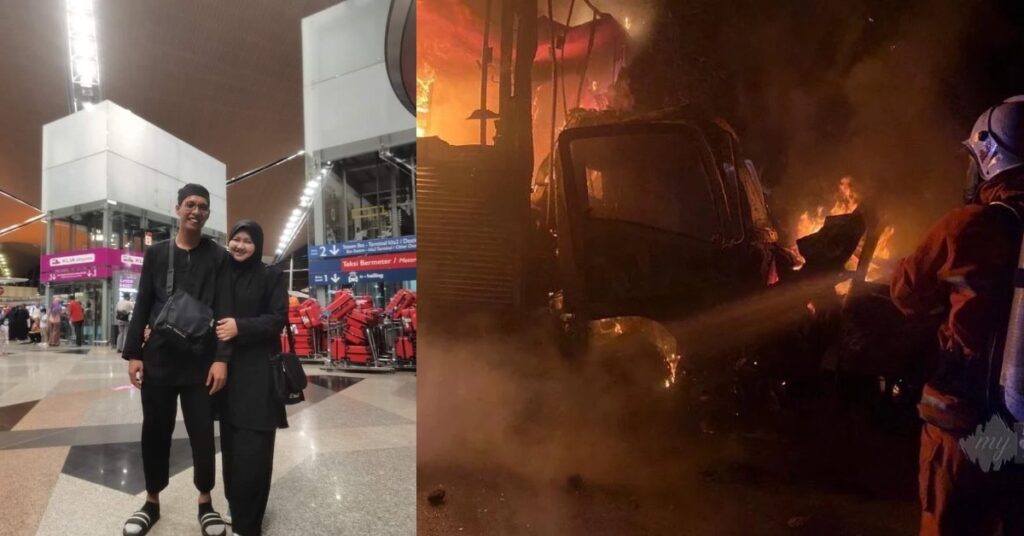 Rakaman Suami Meraung Isteri Maut Dalam Kebakaran Kereta Tular