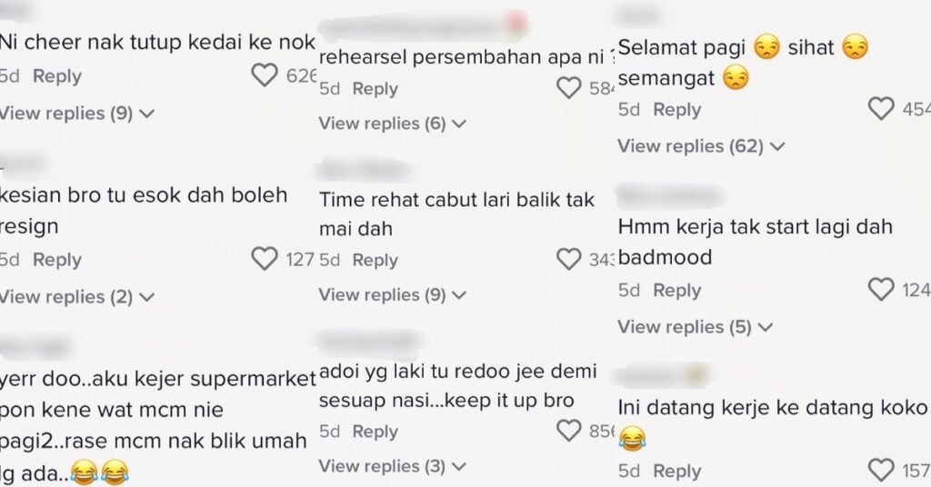 Video ‘Perbarisan’ Pekerja Pusat Pakaian Hari-Hari Tular, Buat Netizen Terhibur