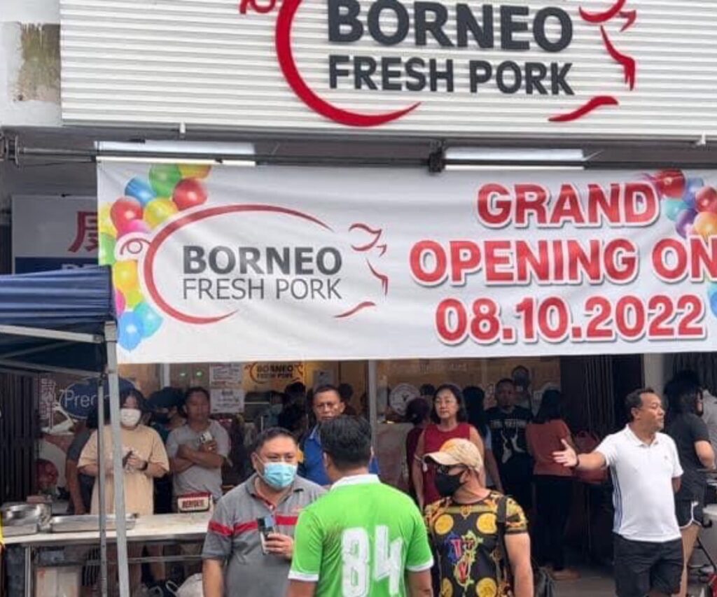 Pembukaan Borneo Fresh Pork Buat Pemanggangan Babi Tengah Pasar Di Bintangor, Undang Kritikan Netizen