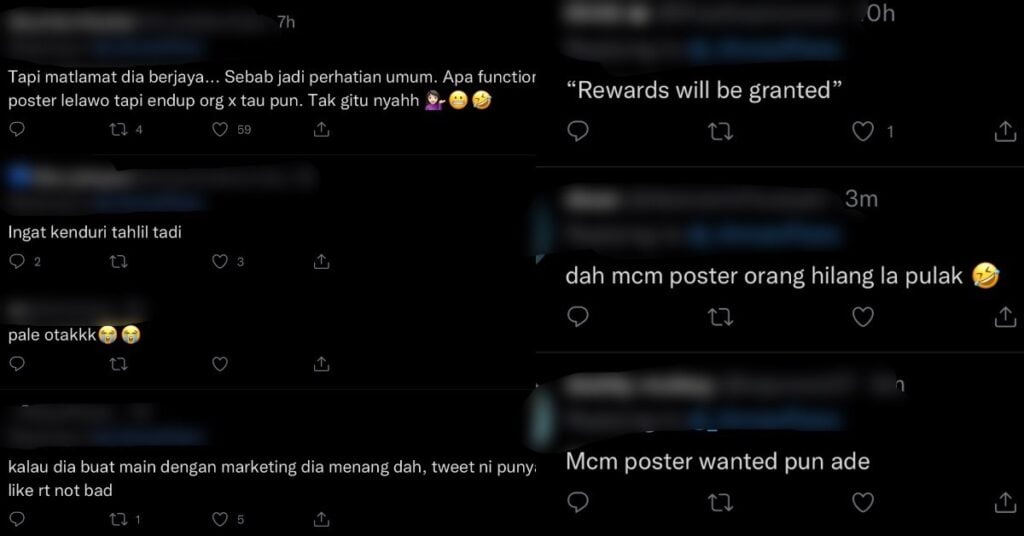 Tular Poster Hebahan Persembahan Aiman Tino Di Sabah, Netizen Bahan Seperti Poster Orang Hilang
