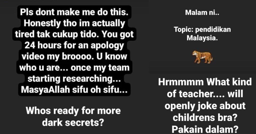 Belum Reda Satu Isu, Netizen Geram Individu Muatnaik Status Seolah ‘Ugut’ Cikgu Fadli