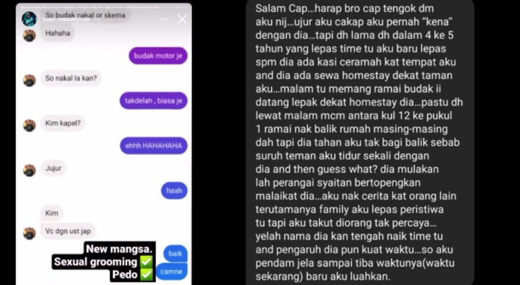 Buat Netizen Jijik, Individu Dedah Perbualan Berbaur Seksual PU Azman Dan Mangsa Di Instagram