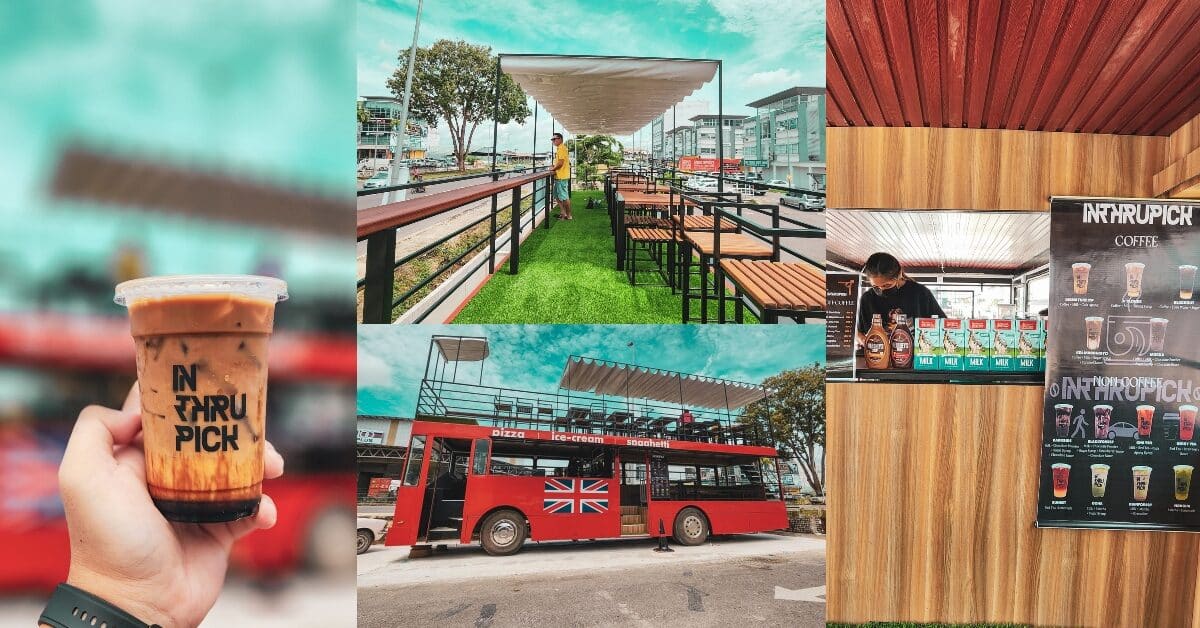 Berkonsepkan British Style, Ketahui Kafe Unik Di Dalam Bas Double Decker Di Kuching