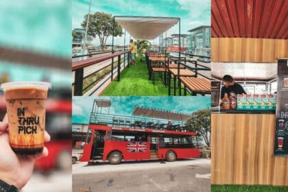 Berkonsepkan British Style, Ketahui Kafe Unik Di Dalam Bas Double Decker Di Kuching