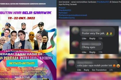 Buat Sakit Mata, Poster Sambutan Hari Belia Sarawak Menerima Kecaman Netizen