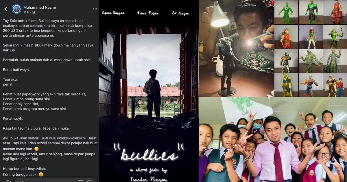 Demi Hantar Filem, Guru Pedalaman Sarawak Sanggup Jual Figura Untuk Kumpul Dana