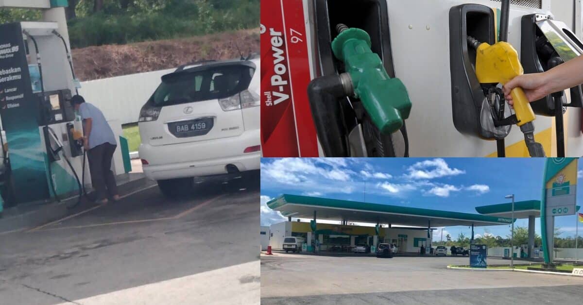 Lagi Nombor Plat Kenderaan Asing Ini Isi RON95 Di Jalan ByPass Miri