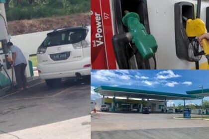 Lagi Nombor Plat Kenderaan Asing Ini Isi RON95 Di Jalan ByPass Miri