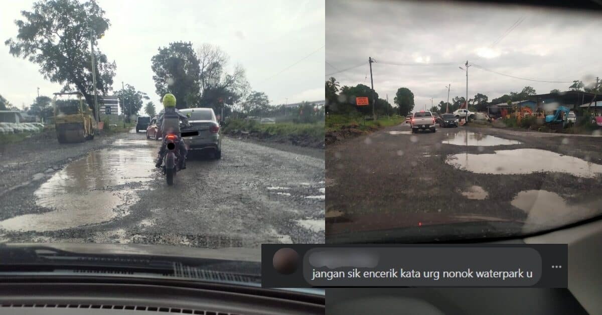 'Nampak Macam Kolam Ikan', Netizen Luah Geram Jalan Di Asajaya Makin Teruk