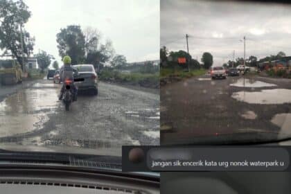 'Nampak Macam Kolam Ikan', Netizen Luah Geram Jalan Di Asajaya Makin Teruk