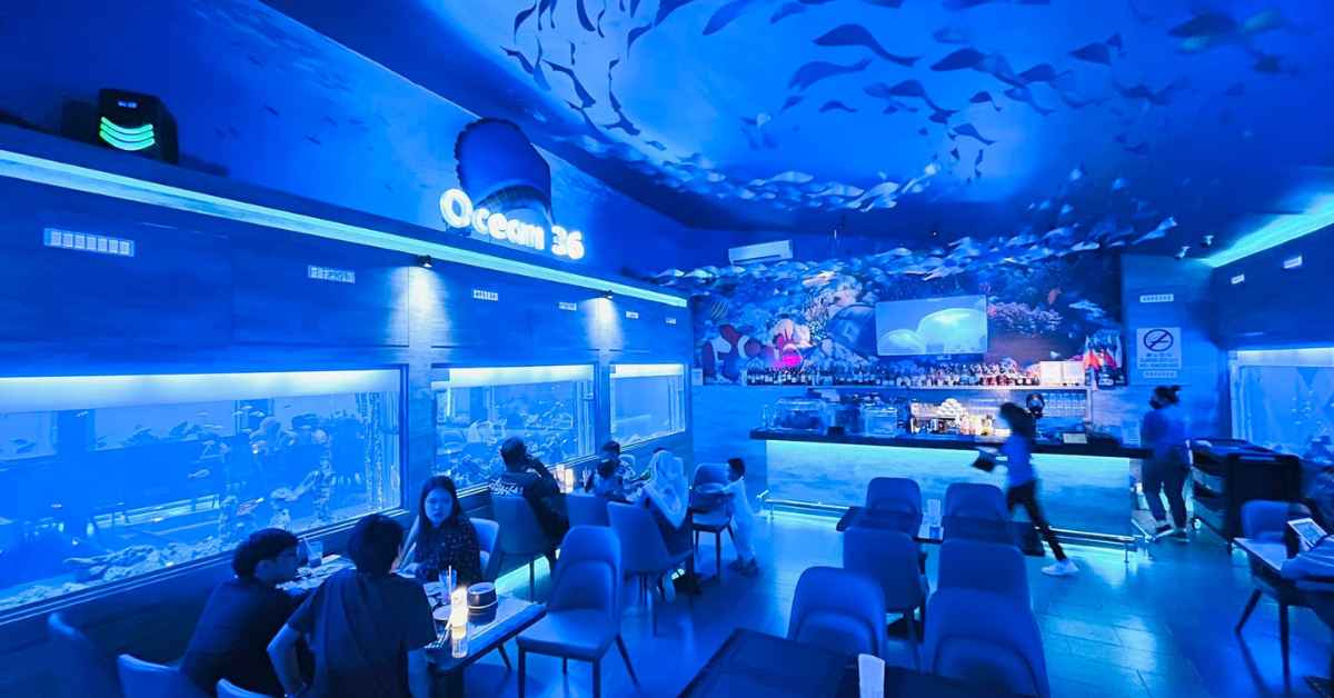 Pertama Di Sabah, Ocean36 Tawar Suasana Restoran Berkonsepkan Aquaria KLCC