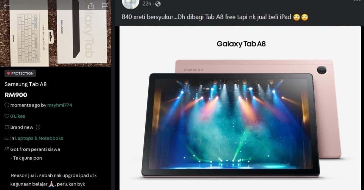 Sanggup Jual Tab Peranti Siswa Semata Untuk Beli Ipad, Pelajar Ini Dikecam Ramai