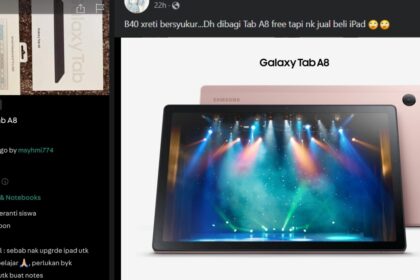 Sanggup Jual Tab Peranti Siswa Semata Untuk Beli Ipad, Pelajar Ini Dikecam Ramai