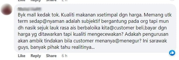 Pembeli Kecewa Beli Nasi Lemak 'Indah Gambar Dari Rasa' Di Medan Selera Kuching