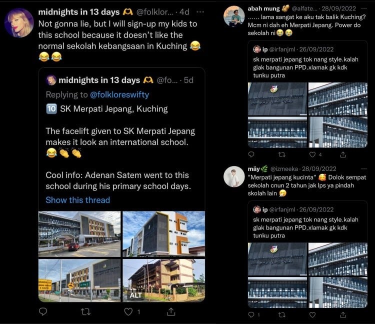 Seperti Sekolah Antarabangsa, Netizen Teruja Lihat SK Merpati Jepang Di Kuching