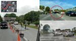 Sering Jadi Shortcut Haram, JKR Bertindak Pasang Simen Di Jalan Tun Razak Di Kuching