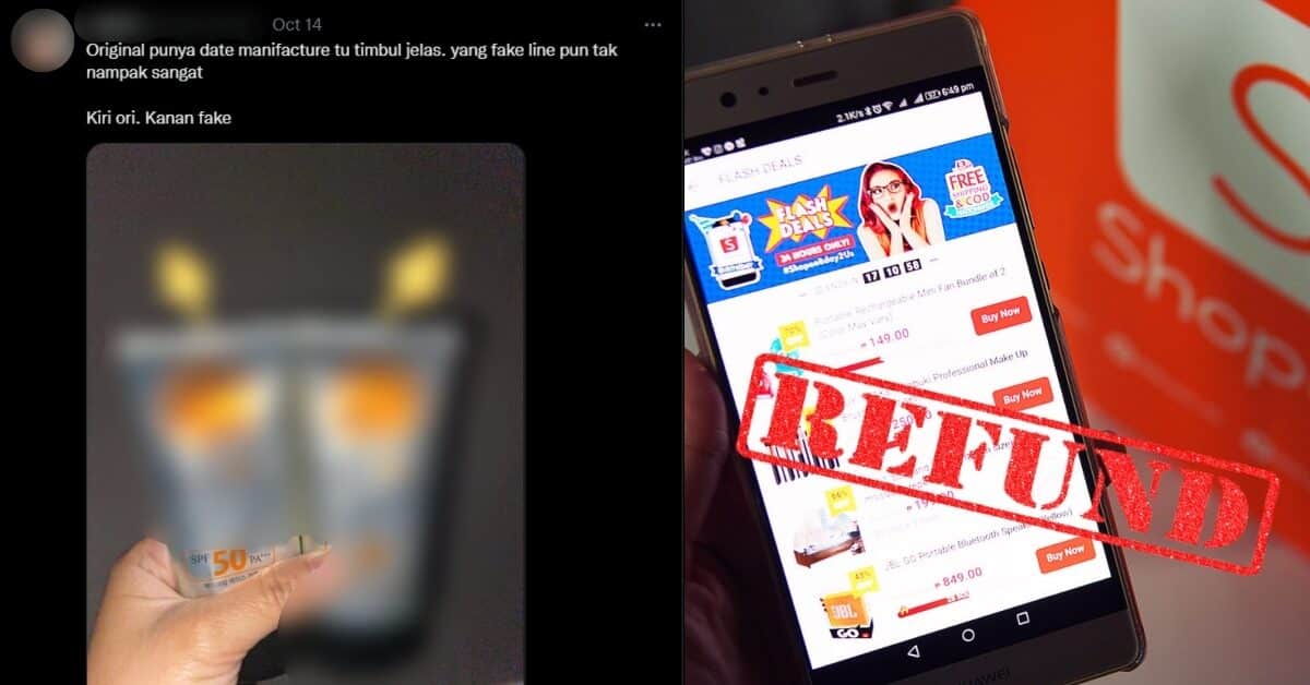 Terima Barang Tiruan, Ini Cara Anda Boleh Minta Refund Dengan Shopee