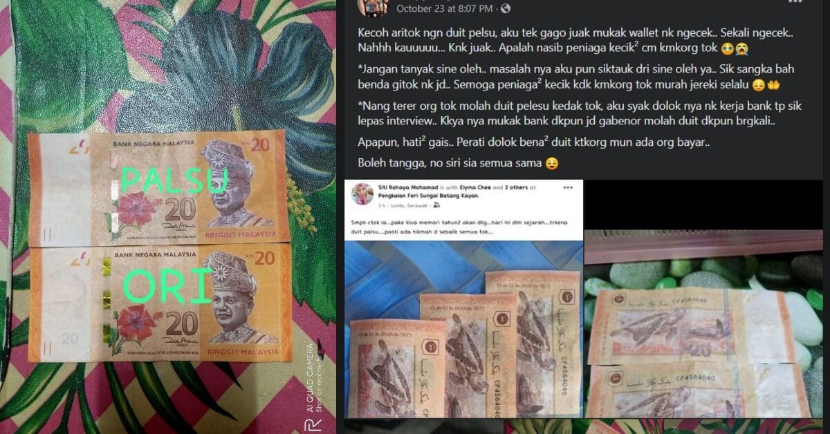 Tular Duit Palsu, Peniaga Dari Lundu Luah Rasa Sedih Dan Gesa Orang Ramai Untuk Berwaspada