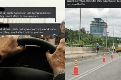 Mengadu Ada Kerja Jalan Raya Semasa Cuti Umum, Aduan Lelaki Ini Dikecam Netizen