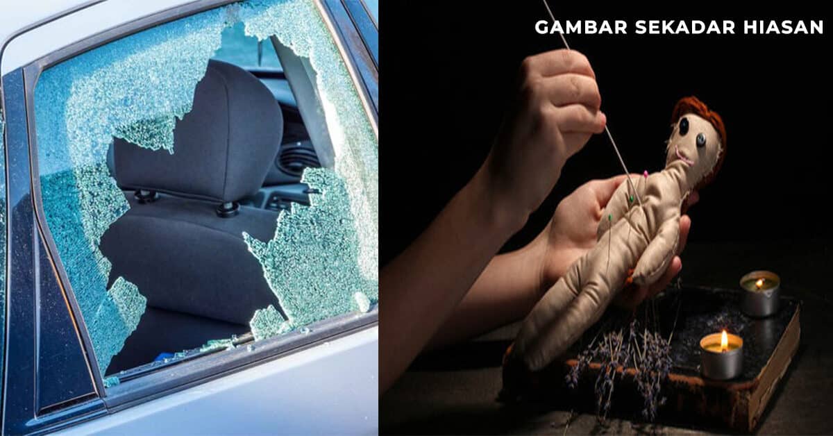 Gara-Gara Syak 'Disantau', Lelaki Ini Pecah Cermin Kereta Saudaranya Sebagai Balasan