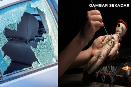 Gara-Gara Syak 'Disantau', Lelaki Ini Pecah Cermin Kereta Saudaranya Sebagai Balasan